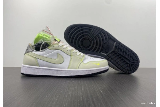 GREEN-BLACK WHITE DM7837-103 OG GHOST JORDAN 1 DM7837-103 LOW AIR 0709